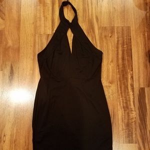 Charlotte Russe black halter style dress size XL